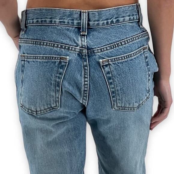 Vintage Old Navy Boot Cut Jeans Mid Rise Medium Wash 100% Cotton | Size 2 - Picture 3 of 10